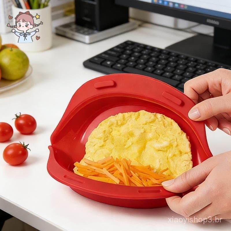 Fabricante De Omelete De Silicone , Ferramenta Micro-Ondas Com Assadeira De Rolo Antiaderente , Ovos De Fácil Liberação