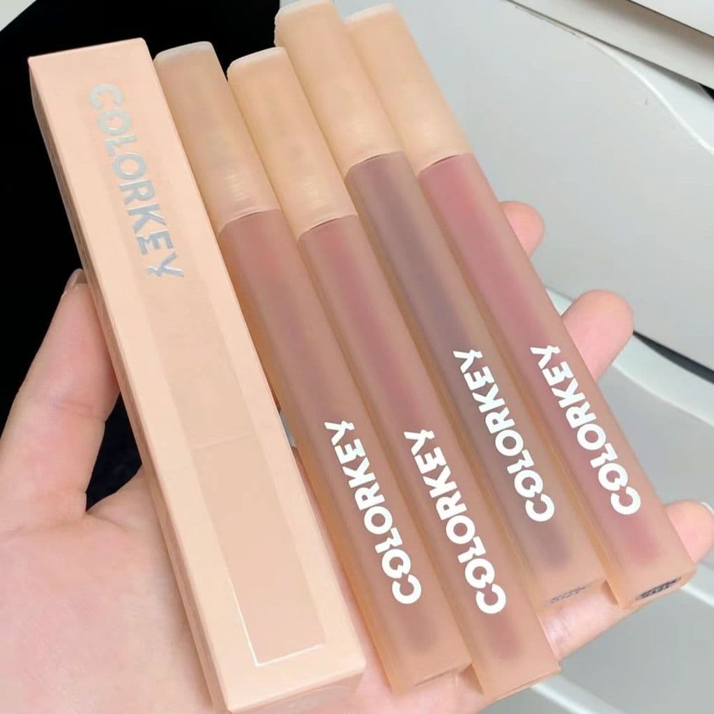 Rosa colorkey colorkey colorkey névoa de água brilho labial brilho labial espelho brilho de água puro desejo fosco produ