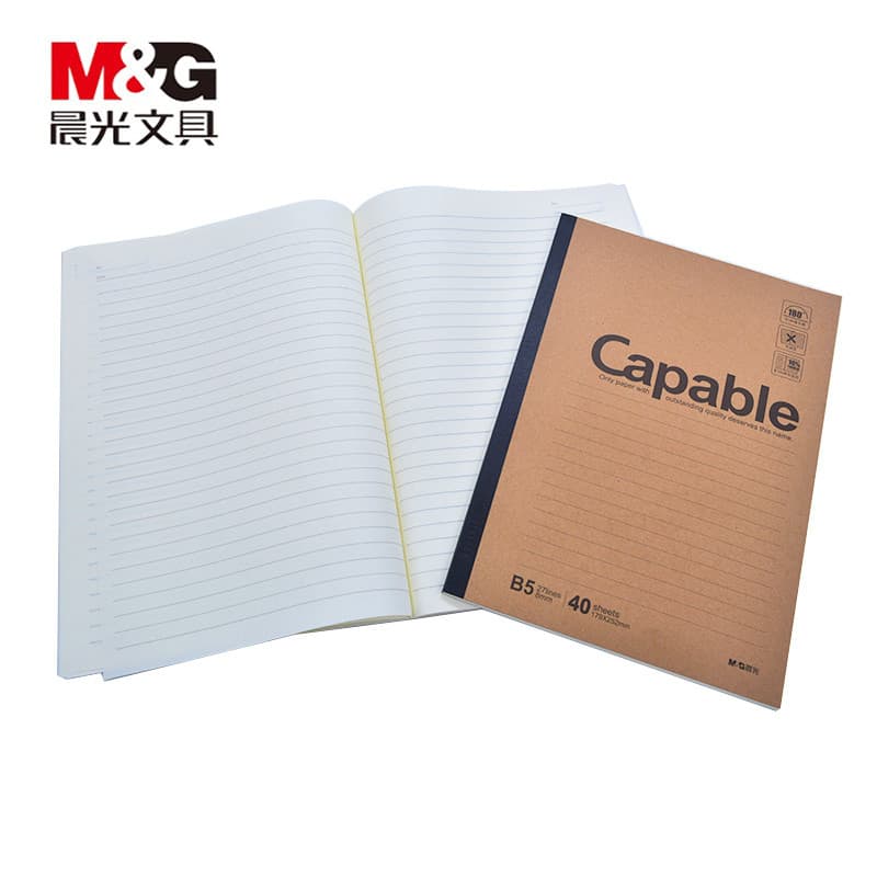 Caderno elegante Chenguang B5 Simples Espessado Soft Superfície Cópia A4 Plus Size Caderno de papel Kraft A5 Escrita Cad