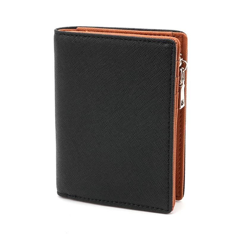 Novo estilo carteira de couro Vertical masculina padrão cruz senhoras Multi-cartão Slot moeda bolsa carteira Caibu