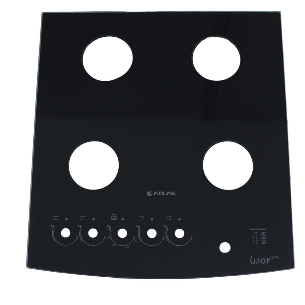 Mesa De Vidro Tampo Atlas Fogão Utop Glass 4 Bocas Original