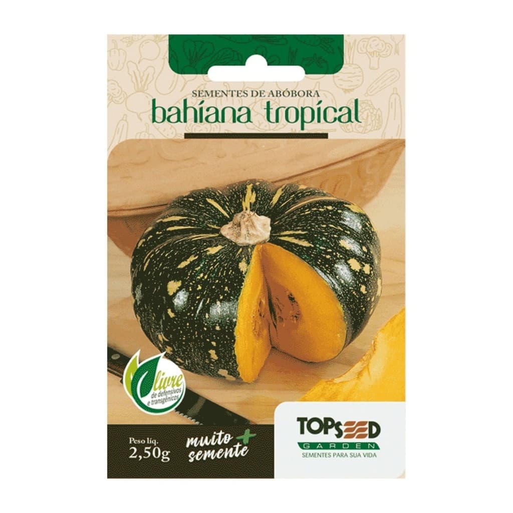 Sementes De Abóbora Bahiana Tropical Tradicional 2,50g