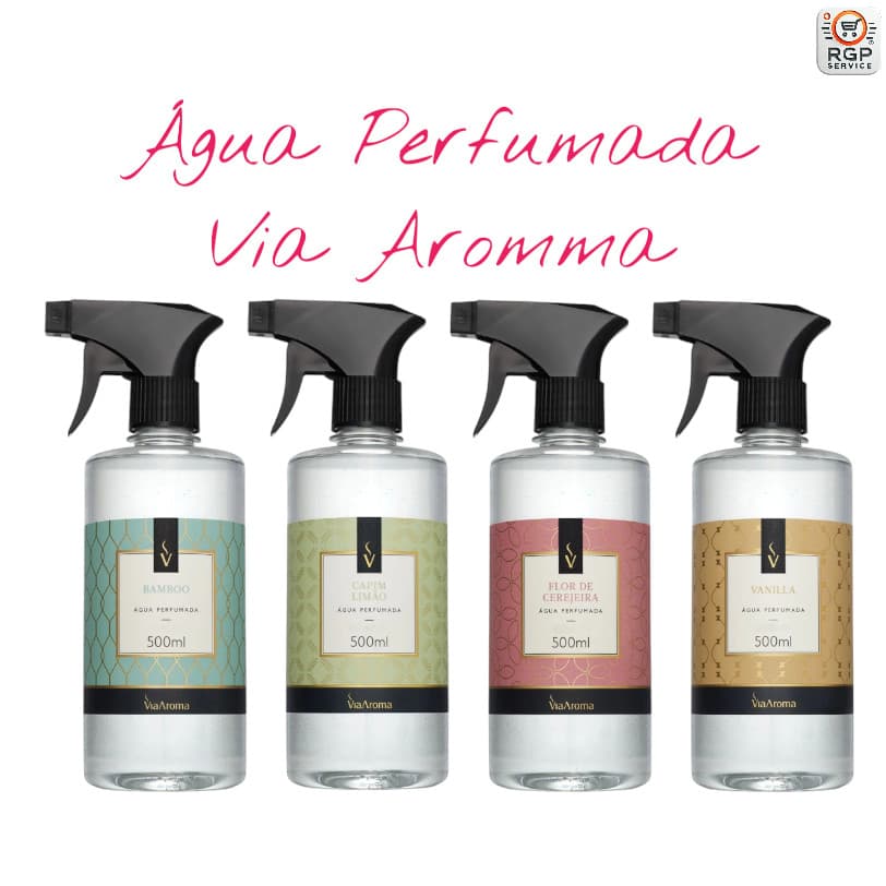 Água Perfumada Para Roupas e Tecidos Via Aroma 500ml