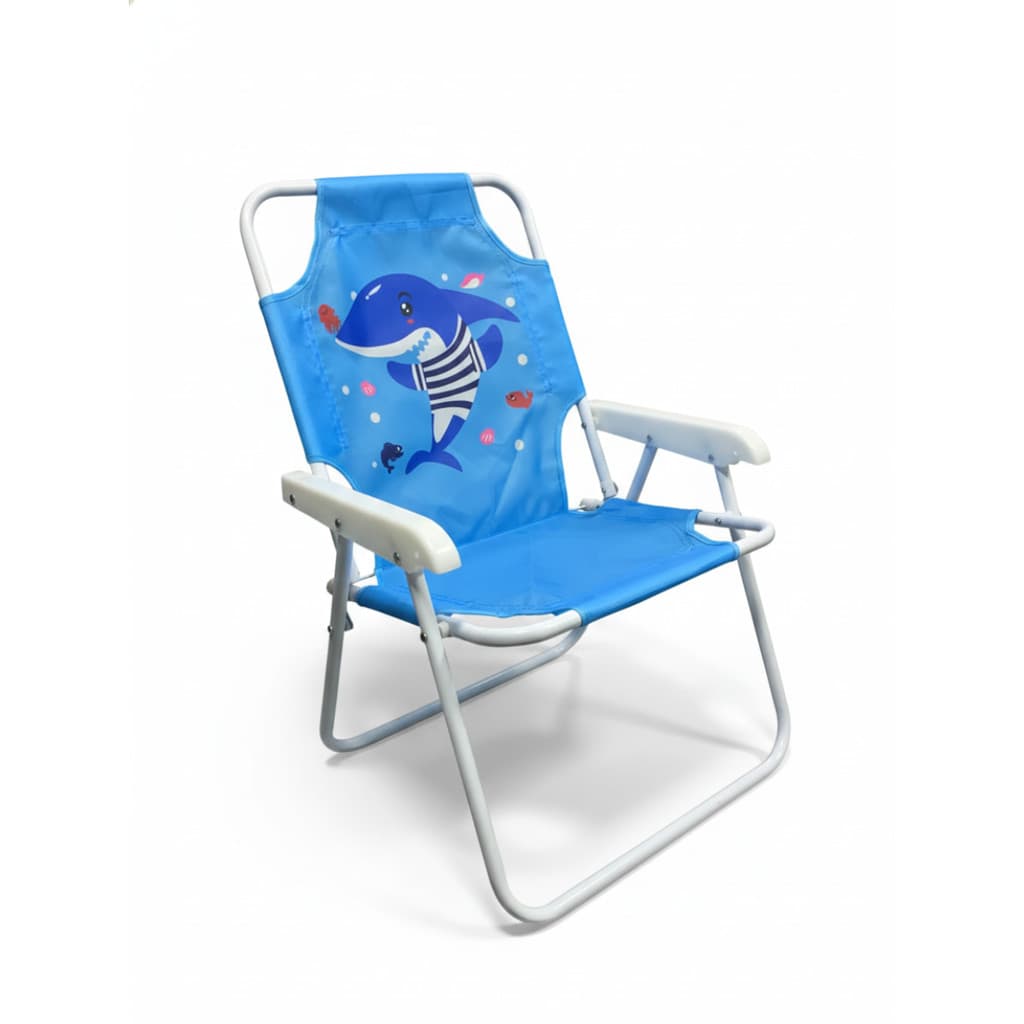 Cadeira De Praia Infantil Tubarão De Oxford 53CM X 25CM X30CM