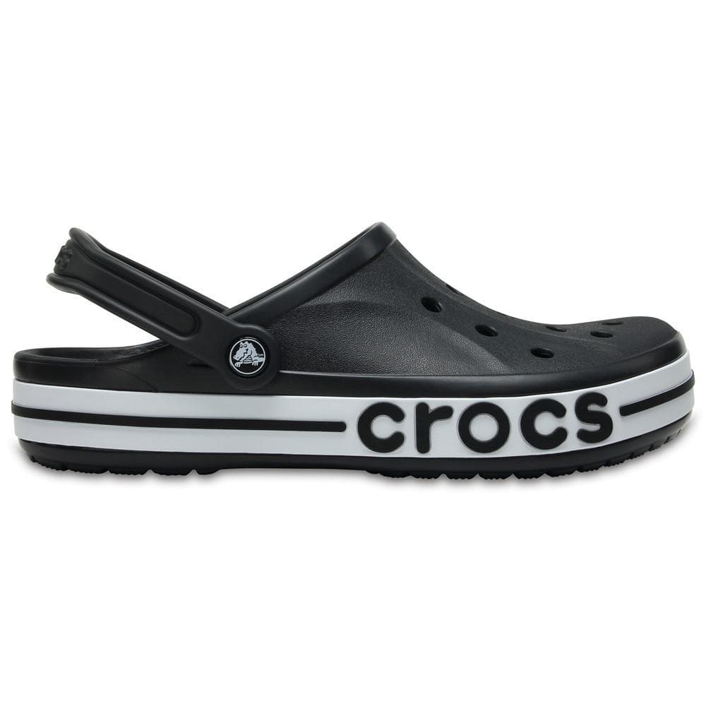 Sandália crocs crocband logo black/white