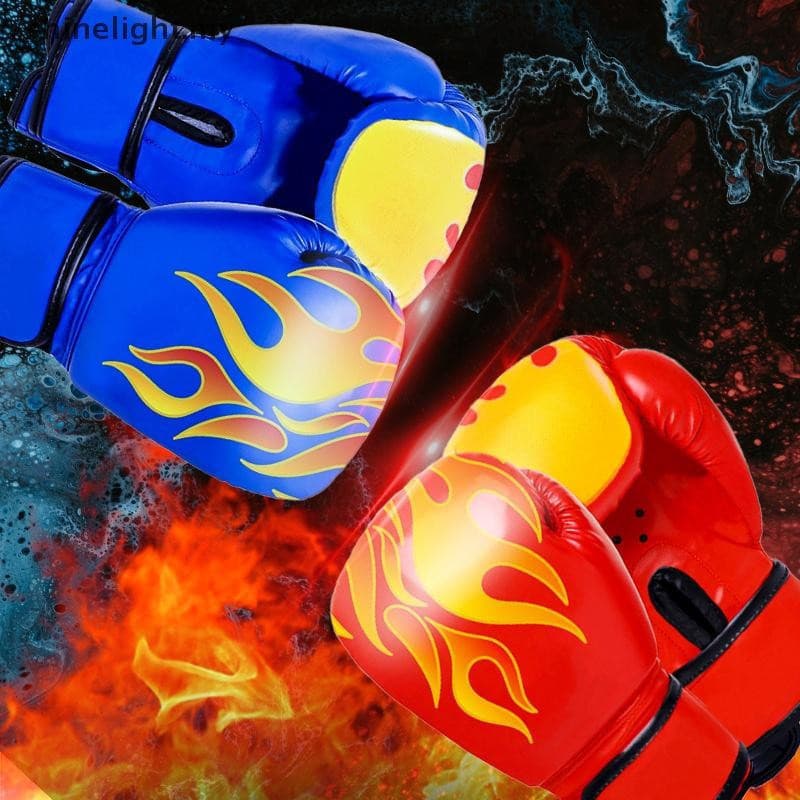 Luvas de Boxe Brilhantes para Crianças Treinamento Acessórios de Taekwondo Confortáveis para Sparring [MY] 75KB QY0O
