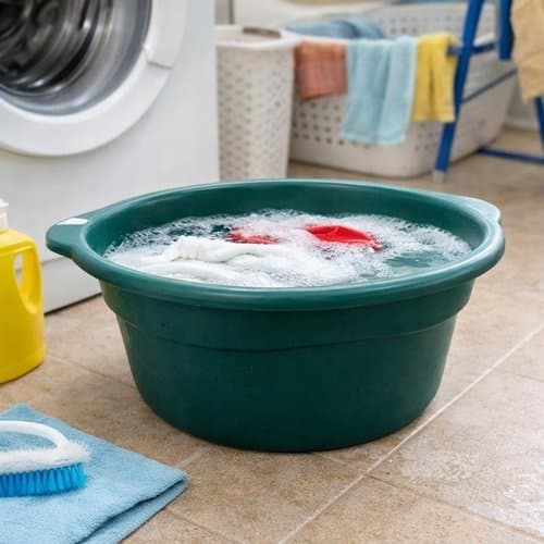 Bacia Redonda Plastica 35 Litros Resistente Multiuso Cozinha Lavanderia Verde