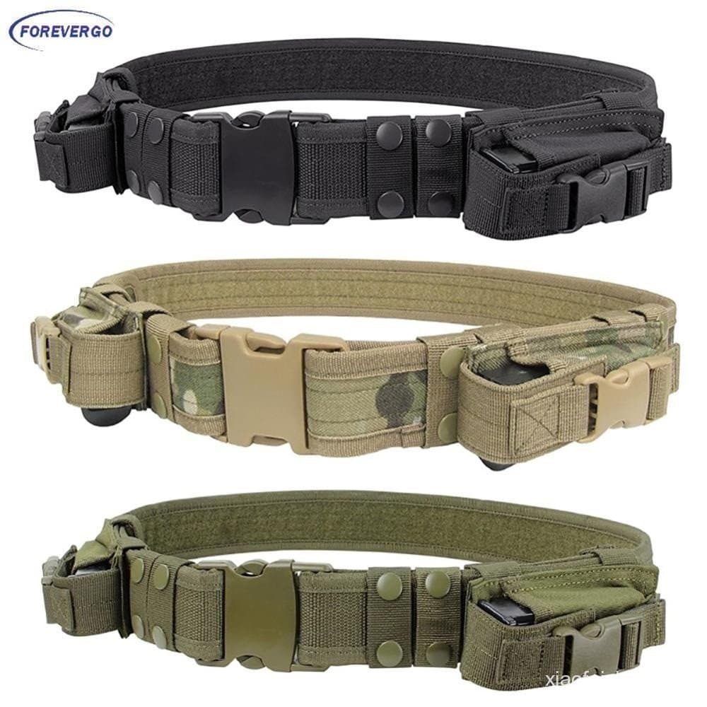 RE Sistema De Equipamento Externo Homens Cinto Molle Waist Belt Com Pouches