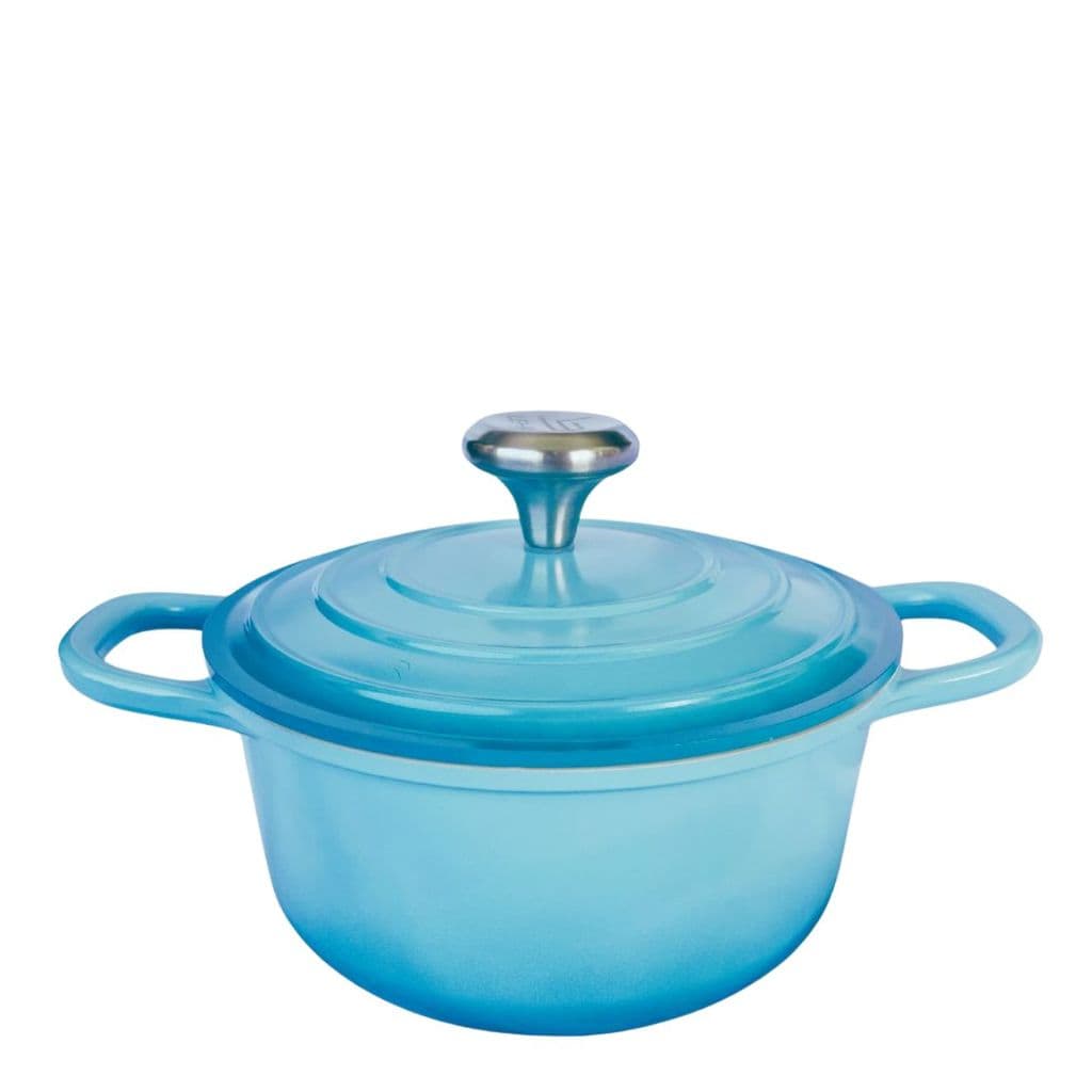 Panela Caçarola Cerâmica Azul Claro 24cm 4,5litros 4mm Chef Florença