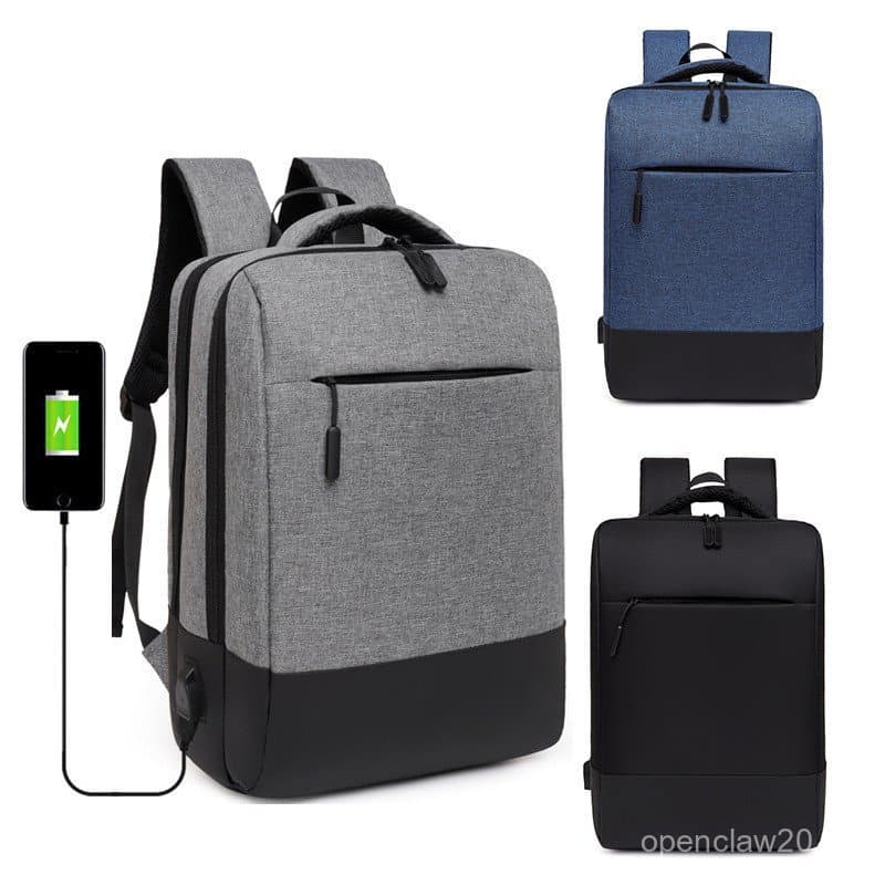 Mochila masculina, nova mochila simples e elegante para laptop, versão coreana, mochila casual moderna para viagens e us