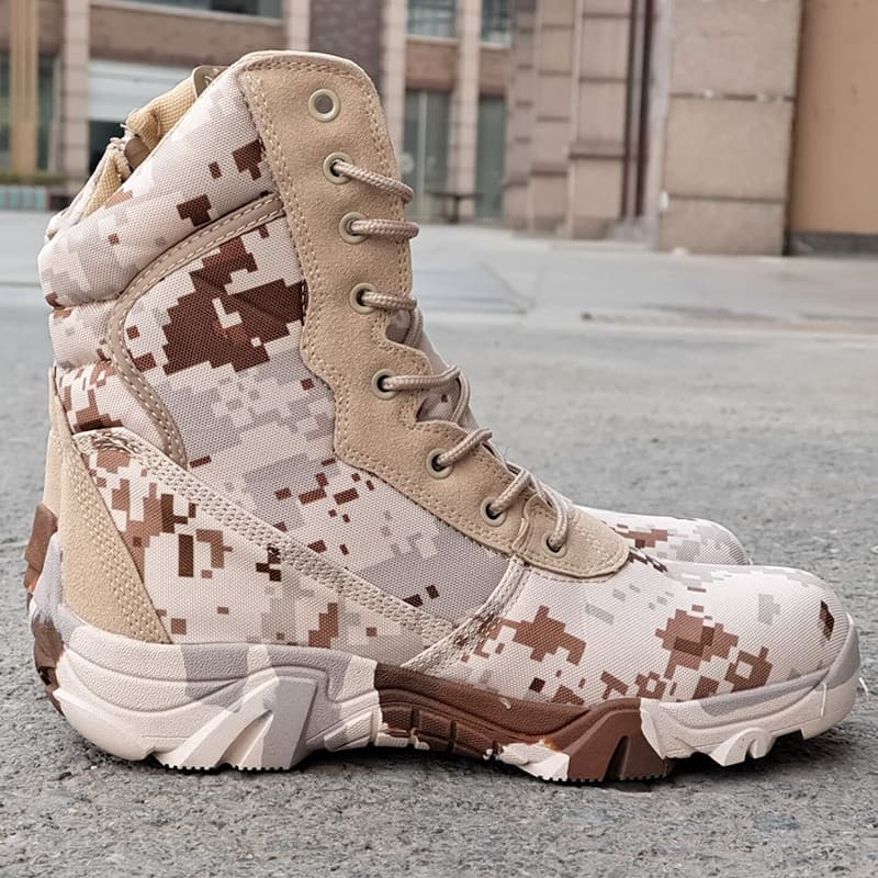 Outono inverno masculino feminino botas de alta qualidade padrão Python botas deserto terra resistente ao desgaste ao ar