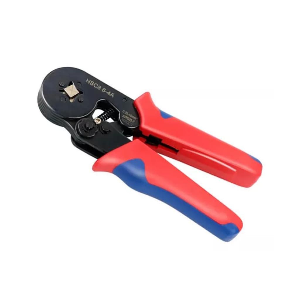 Alicate Crimpar Prensa Com Catraca Ajustável Trava de Segurança Terminal Ilhos Tubular 0,25 A 10mm² 6-4A judy store