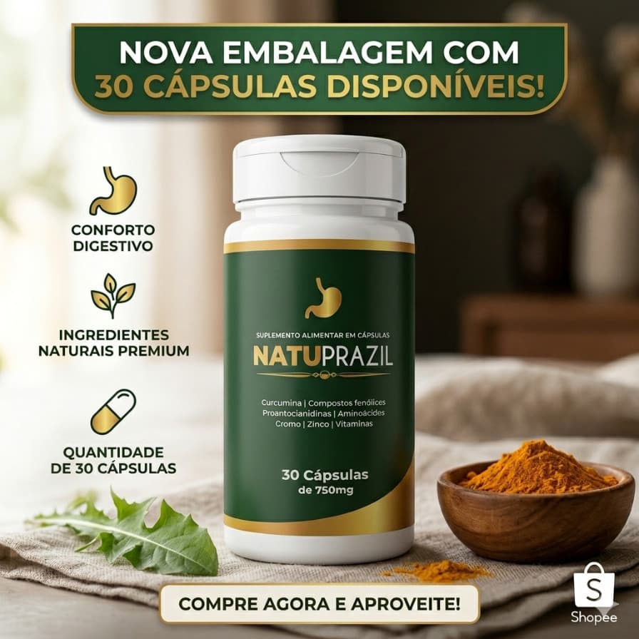 NATUPRAZIL - Suplemento Alimentar Original -  30 Cápsulas