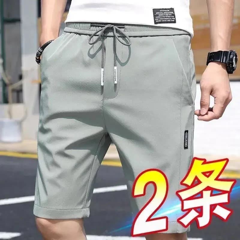 Verão gelo seda ar condicionado esportes Shorts de secagem rápida Ultra-fino gelo masculino solto fino Casual gelo senti