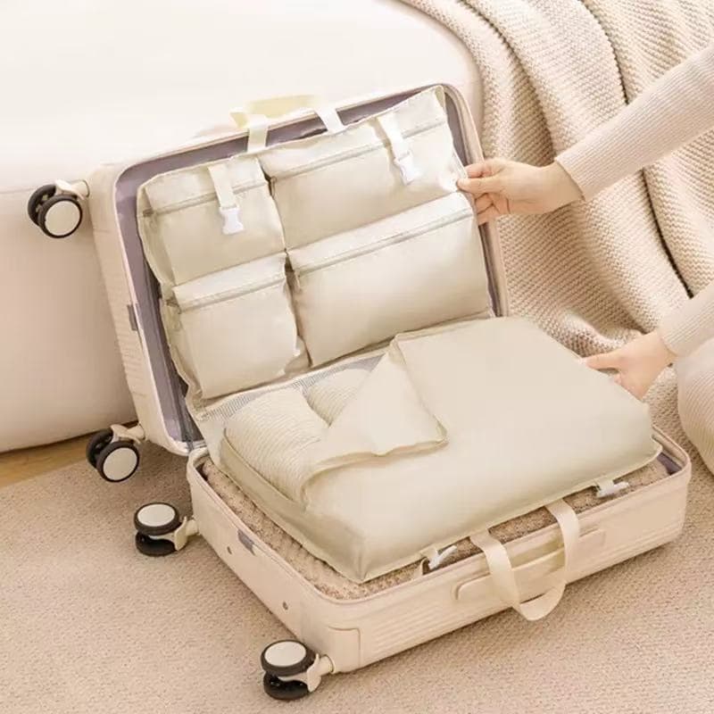 kit viagem 6 Em1 Saco De Armazenamento De Viagem ,Roupas Dobrável De Grande Capacidade Bagagem À Prova De Poeira