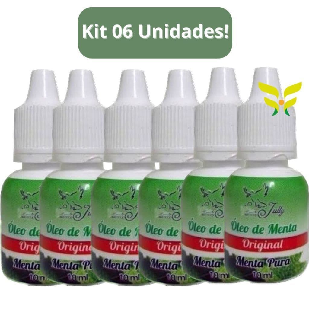 Kit 6 Unidades Óleo de Menta 10mL San Jully