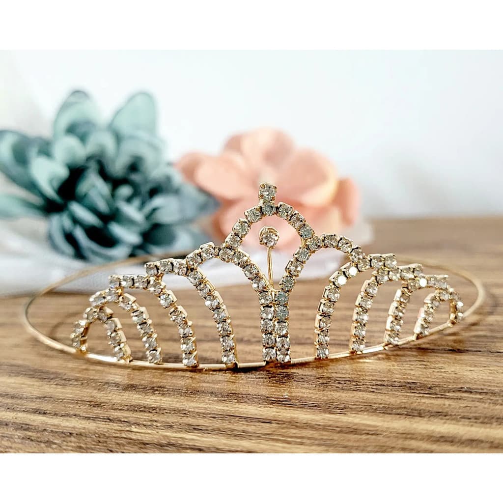 1 Tiara Strass Coroa Princesa Noiva Daminha Casamento Festa
