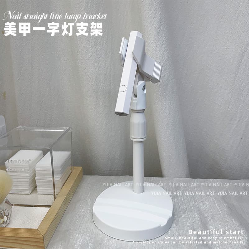 Suporte de lâmpada plana para Manicure, portátil, rotação de 360 graus, lâmpada de cozimento, multifuncional, celular, L