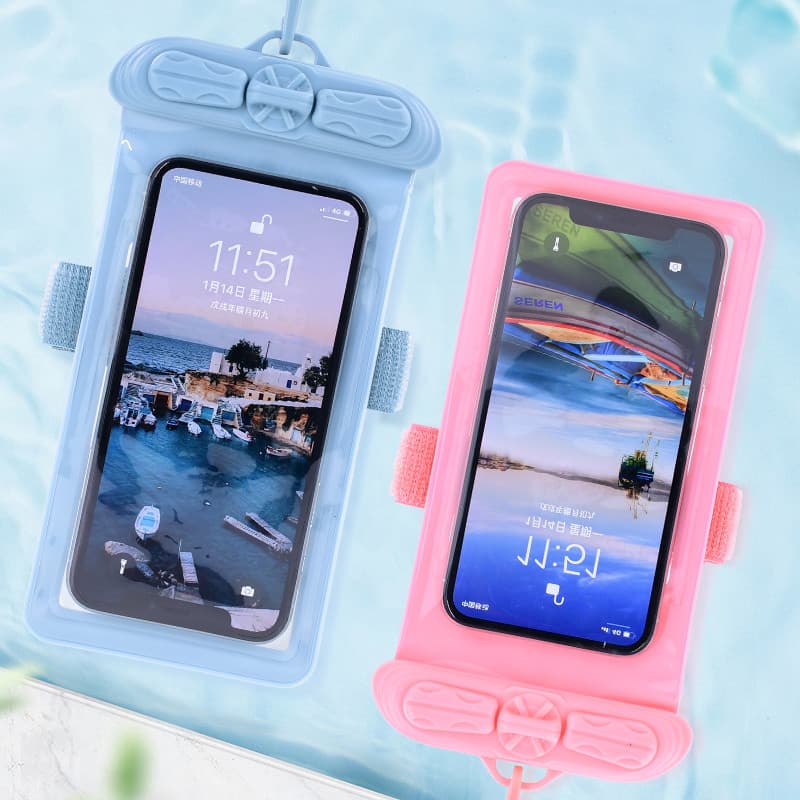 Bolsa à prova d'água para celular, tela sensível ao toque, selada, natação, mergulho, Apple, Huawei, à prova d'água, bra
