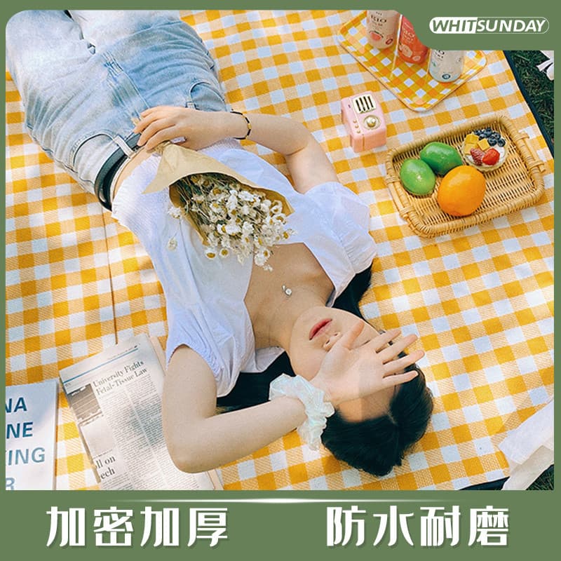 Jiangyu esteira de piquenique primavera outing tenda cobertor engrossado à prova de umidade esteira lona ao ar livre por