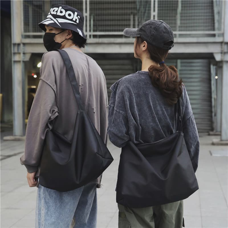 Bolsa de ombro Casual masculina, bolsa mensageiro à prova d'água de grande capacidade, estilo preguiçoso, estudante, esp
