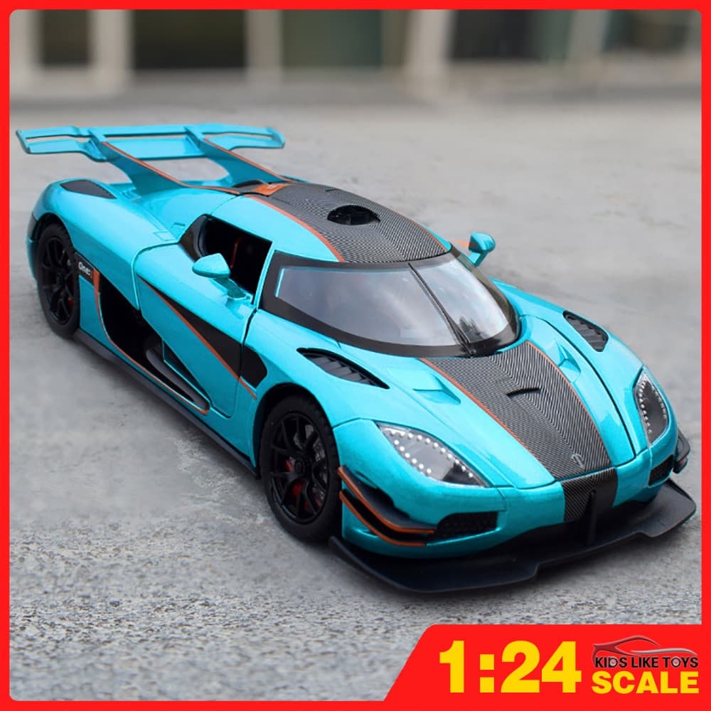 KLT 1:24 Koenigsegg One:1 Carro de Brinquedo em Liga de Metal, Modelo de Carro em Liga, Carro Fundido sob Pressão, Adequ