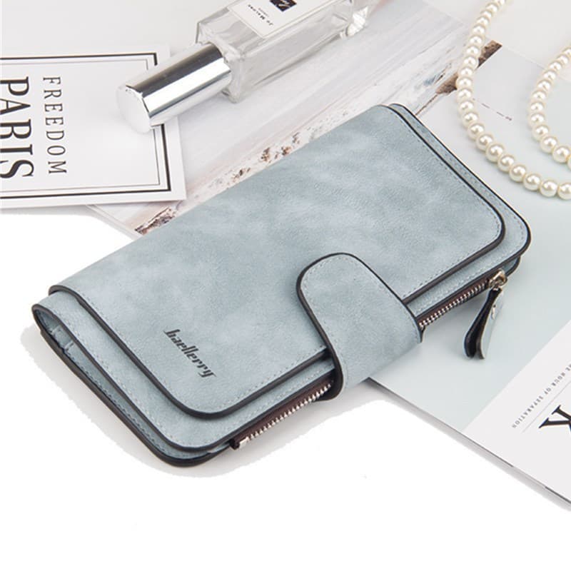 Senhoras carteira feminina fivela longa simples embreagem Multi-cartão zíper mudança carteira moda na moda carteira femi