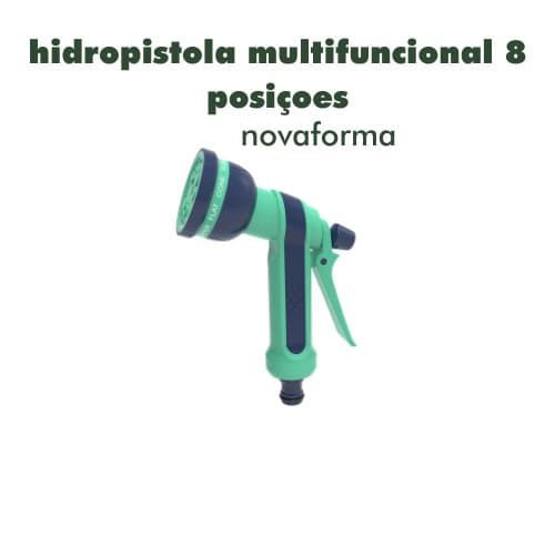 Hidropistola Multifuncional 8 Posições | Lavagem Jardim Quintal Carro