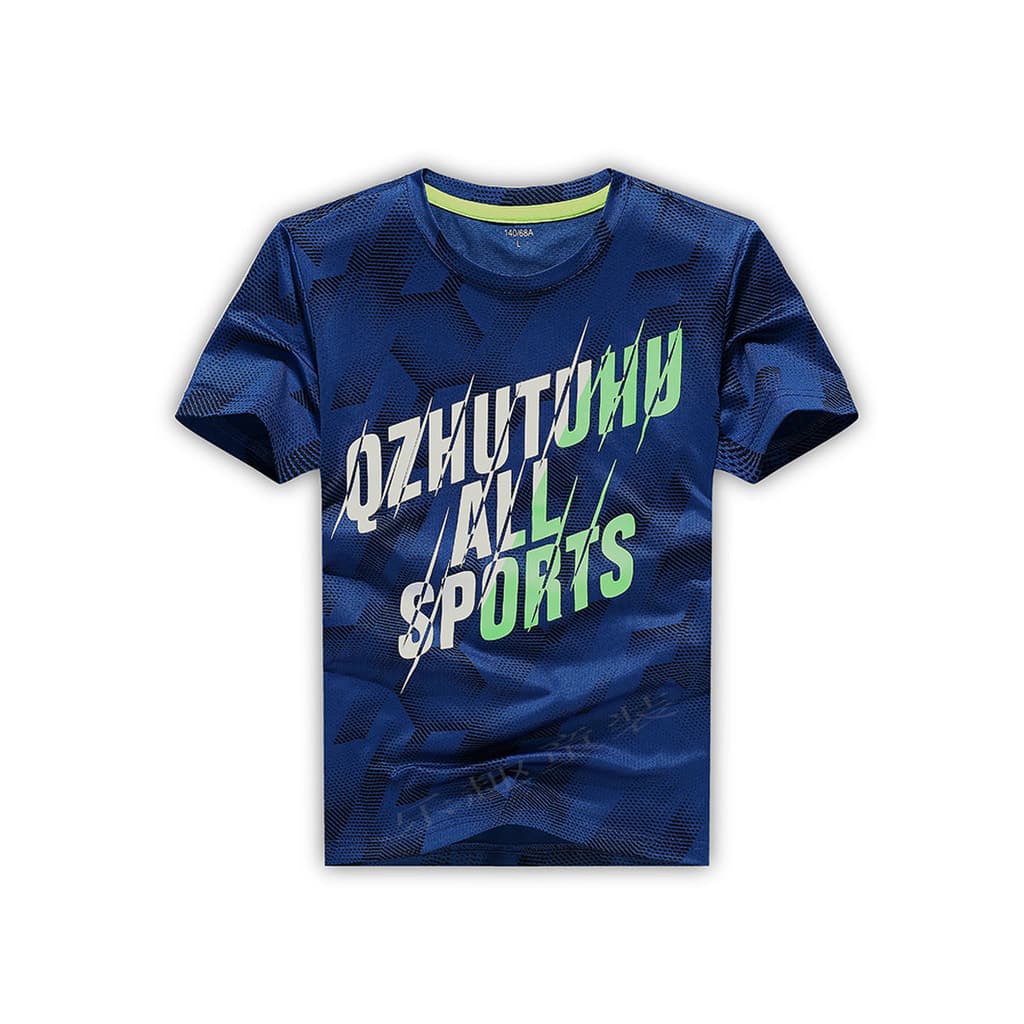 Verão novo estilo roupas infantis meninos de secagem rápida camiseta de manga curta roupas infantis de secagem rápida gr
