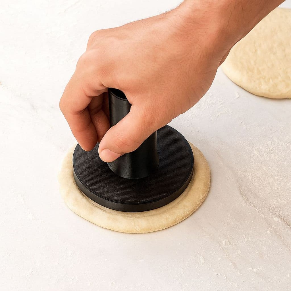 Cortador Modelador Esfiha Profissional 7cm 11cm 15cm Faz Mini Pizza Massa Perfeita