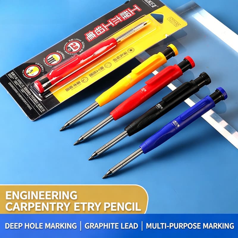 Baoke ZD150 Lápis para carpintaria Marcação de furo profundo Caneta de marcação de construção Grafite Cor Chumbo