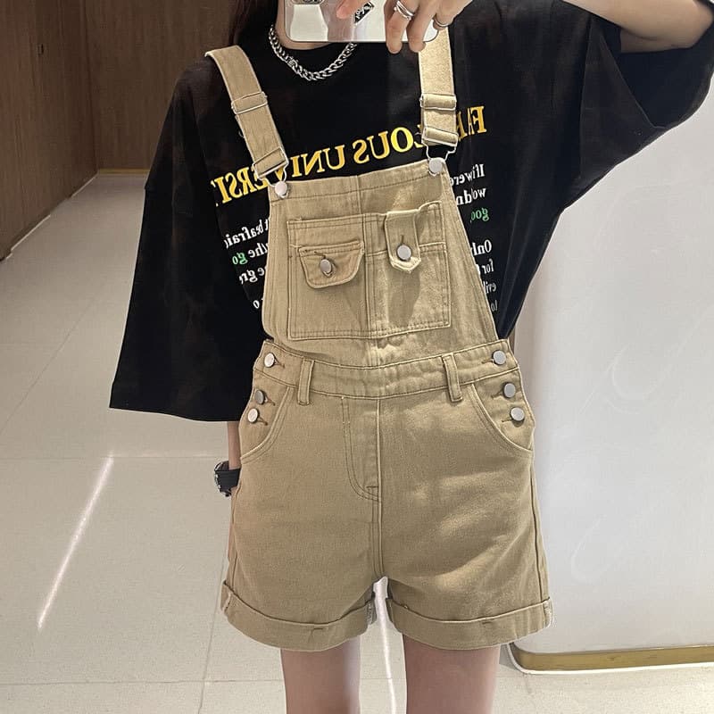 Cáqui Shorts finos feminino influenciador Design geral sentido cinta de uma peça reduzindo a idade Curling em linha reta