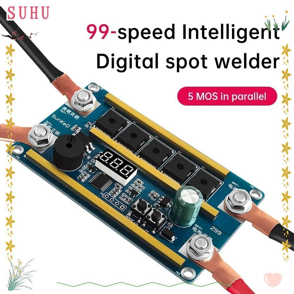Soldagem A Ponto SUHU | Soldador De 12V Com Display Digital , Kit De DIY De Potência Ajustável 10AWG