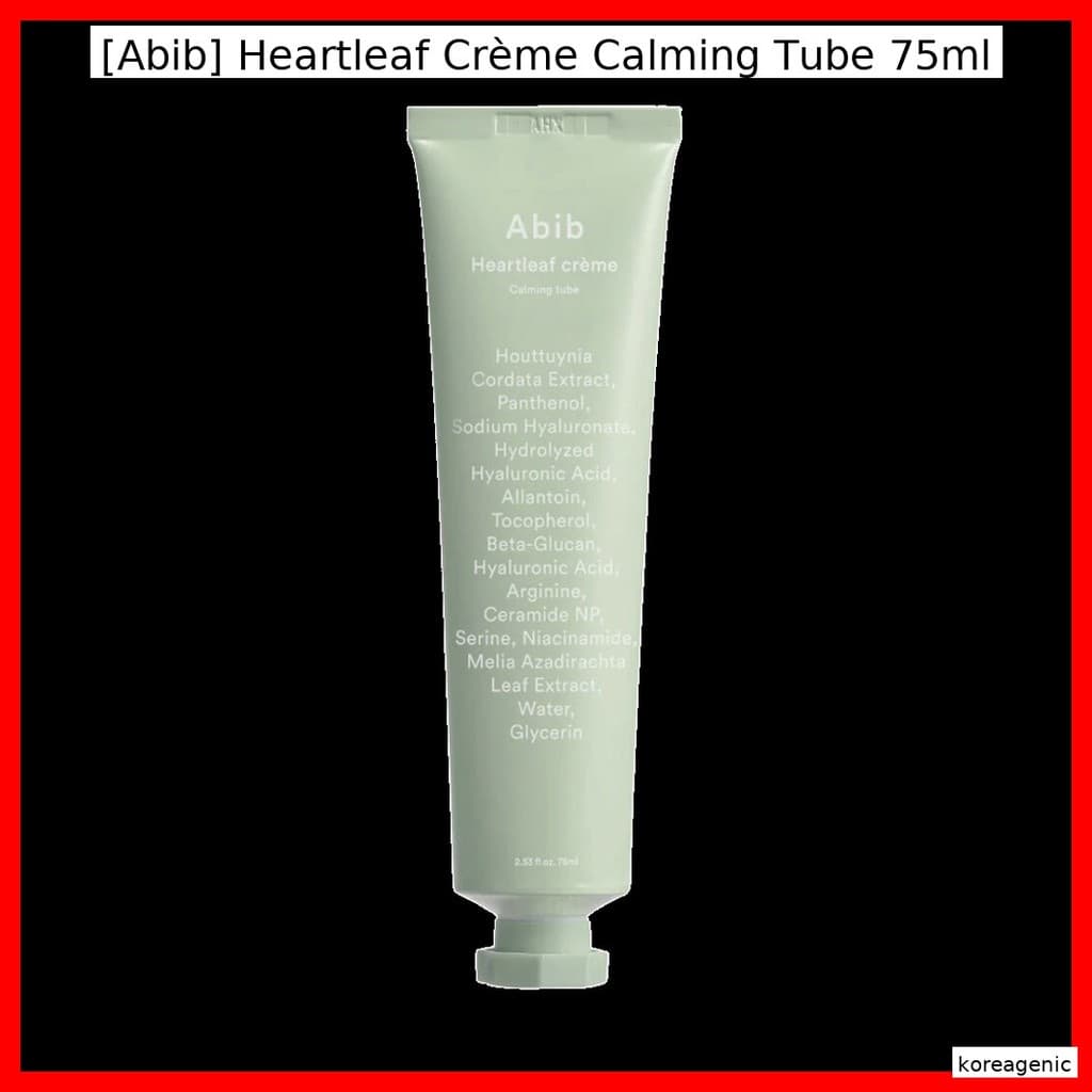 [Abib] Tubo Calmante Heartleaf Crème 75ml/, Hidratante