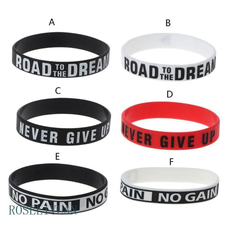 ROS Pulseiras Motivacionais Silicone Para Homens