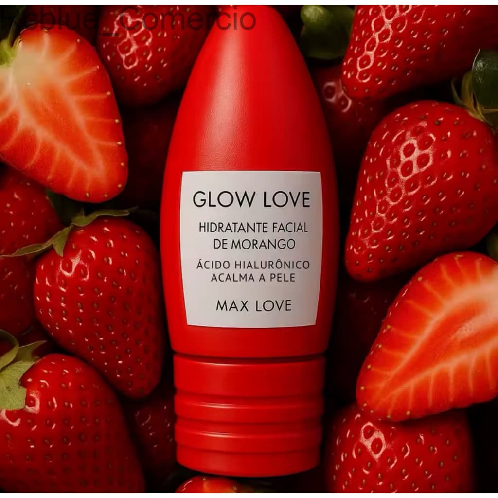 Hidratante Facial De Morango Glow Love - Max Love