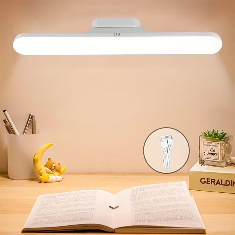 Luminária De Led Sobrepor Bastão Recarregável Sem Fio Com Suporte Magnético E Touch