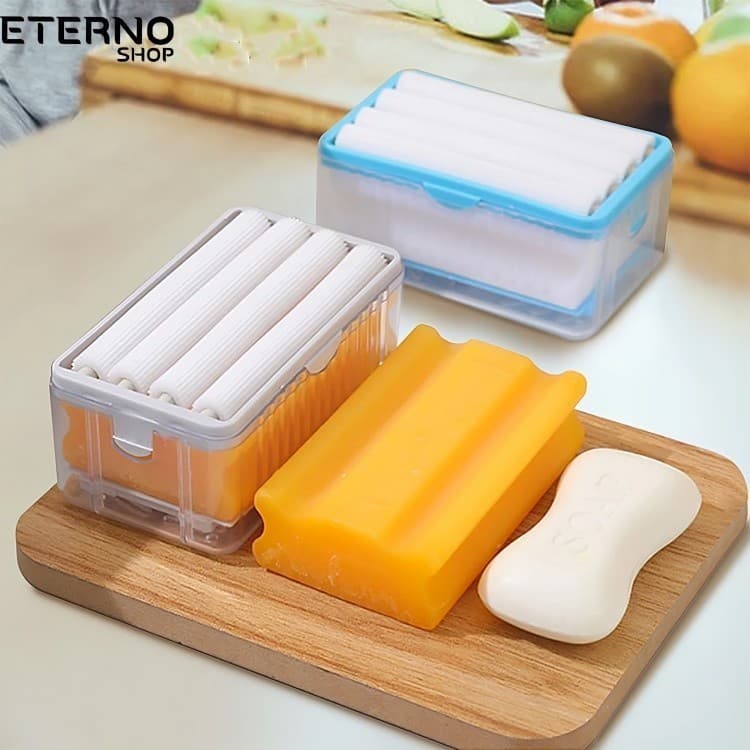 suporte Dispenser de Sabão Multifuncional Portátil Com Rolos Para Lavar Roupas BRANCA