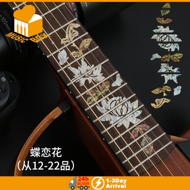 1PC Guitarra Inlay Decalques Fretboard Adesivo Para Baixo Acústico Elétrico Fino Acessórios De