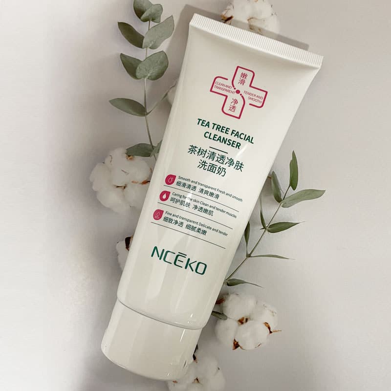 Liyan família chá árvore pele limpa limpador facial limpeza profunda refrescante suave masculino feminino adequado limpe