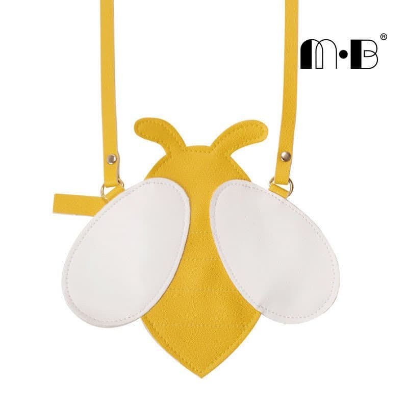 Bolsa infantil, bolsa transversal, abelhinha fofa de desenho animado, acessório criativo para moedas.