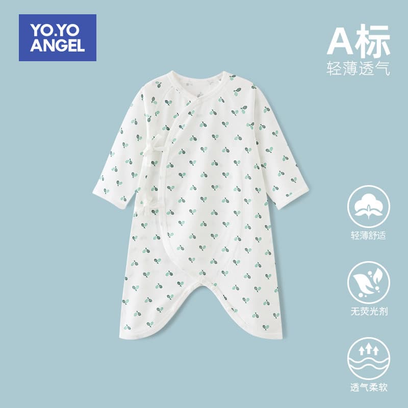 Roupas de bebê recém-nascido roupas de verão outubro-junho respirável fino macacão recém-nascido verão bebê borboleta ro