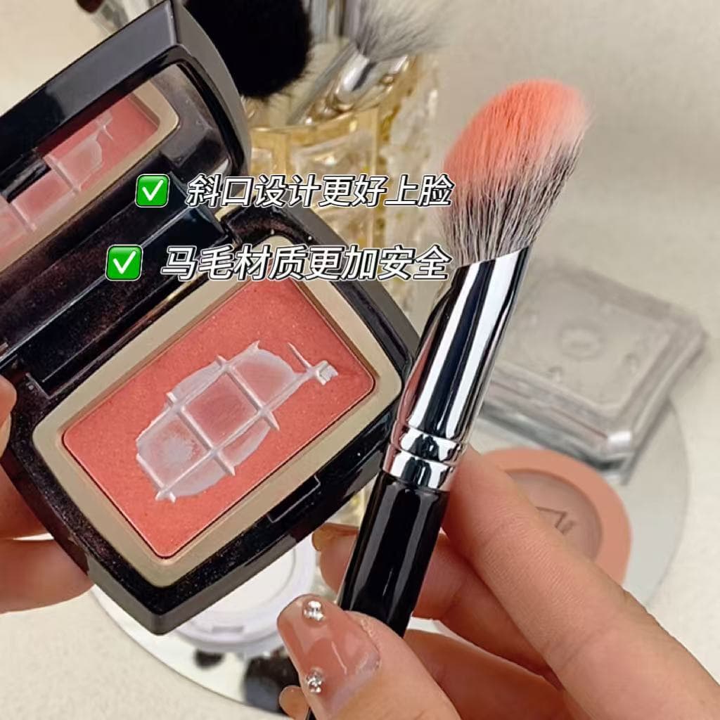 Lã ponto cor escova inclinação dedo barriga Blush escova corretivo tamanho grande Cangzhou cabelo Animal cabelo macio po