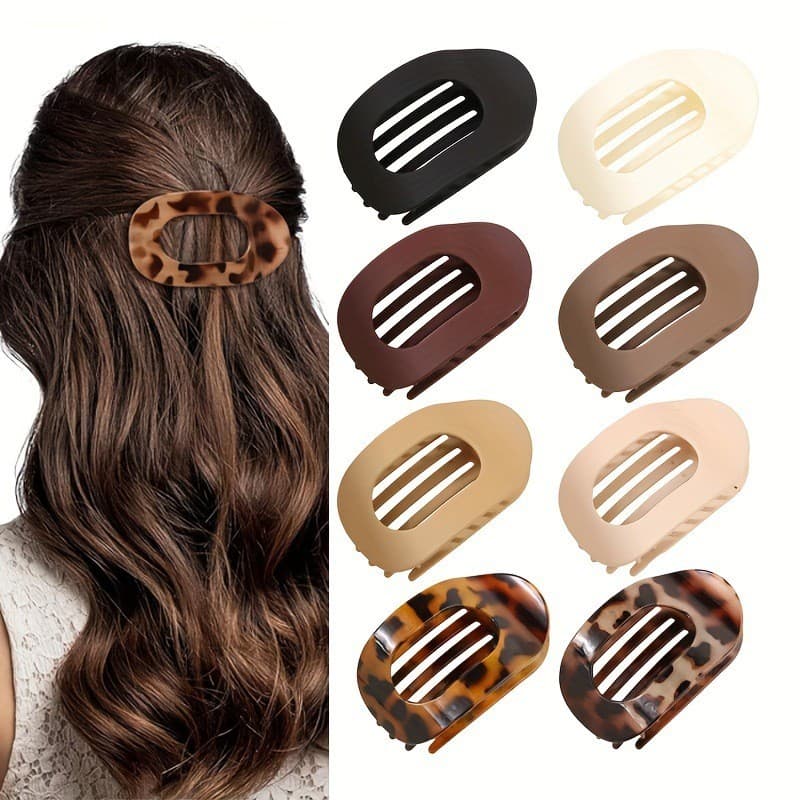 Moda conjunto de grampo de cabelo novo estilo plana Oval grampo de cabelo sem costura cabeça traseira tubarão clipe aces