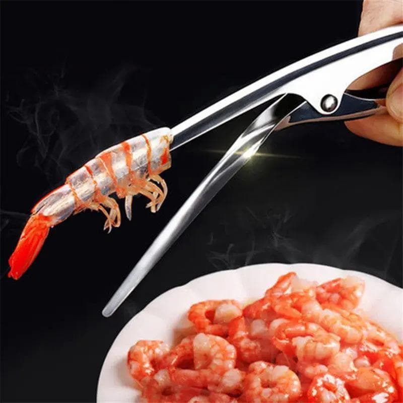 Utensílios De Cozinha De Aço Inoxidável Descascador Camarão Linha Cortador Limpeza Pesca Lagosta Casca Frutos Do Mar Fer