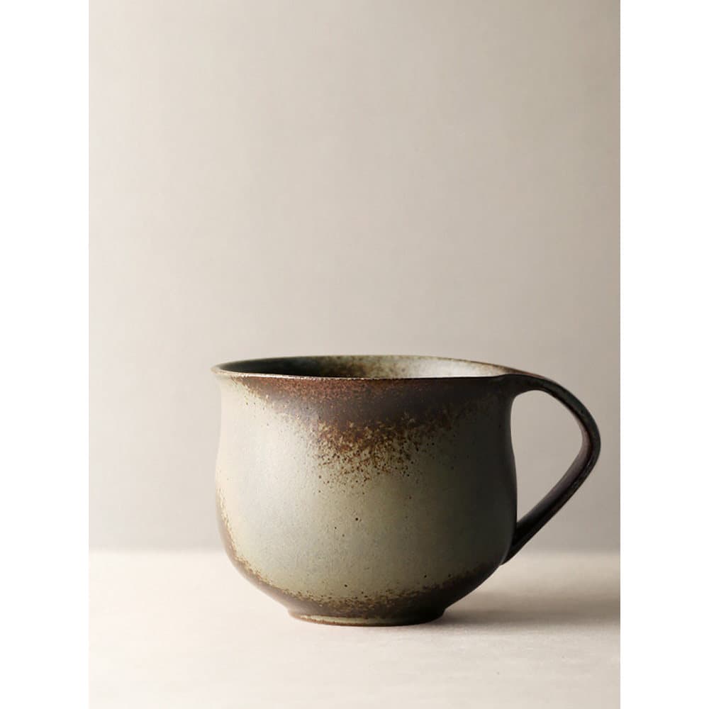 Nove terras estilo japonês artesanal grés xícara de café Retro caneca doméstica copo de água criativo copo de cerâmica