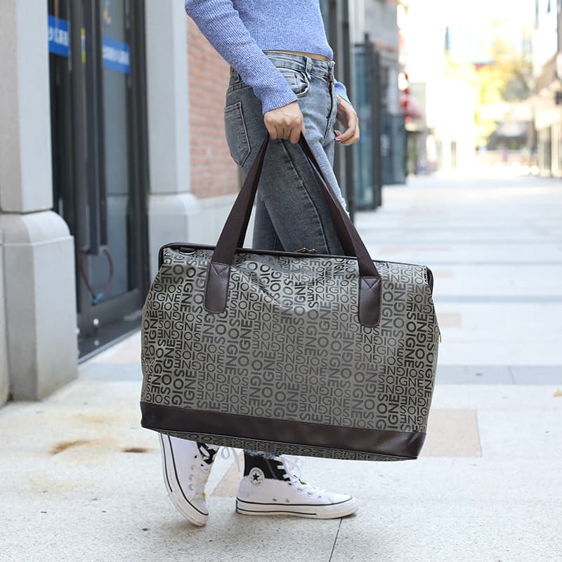 Bolsa de viagem portátil de grande capacidade, bolsa de bagagem à prova d'água, viagem de negócios, dobrável, esportiva,