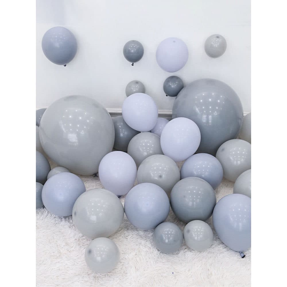 17cm 33cm 60cm balão cinza decoração casamento dupla camada Macaron redondo bola de látex decoração de festa de aniversá