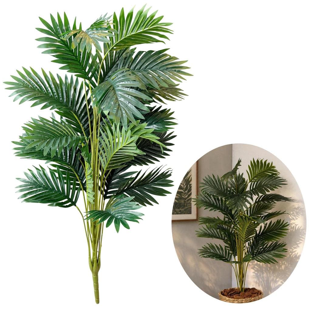 Planta Palmeira Artificial 24 Folhas Grande Realista Luxo