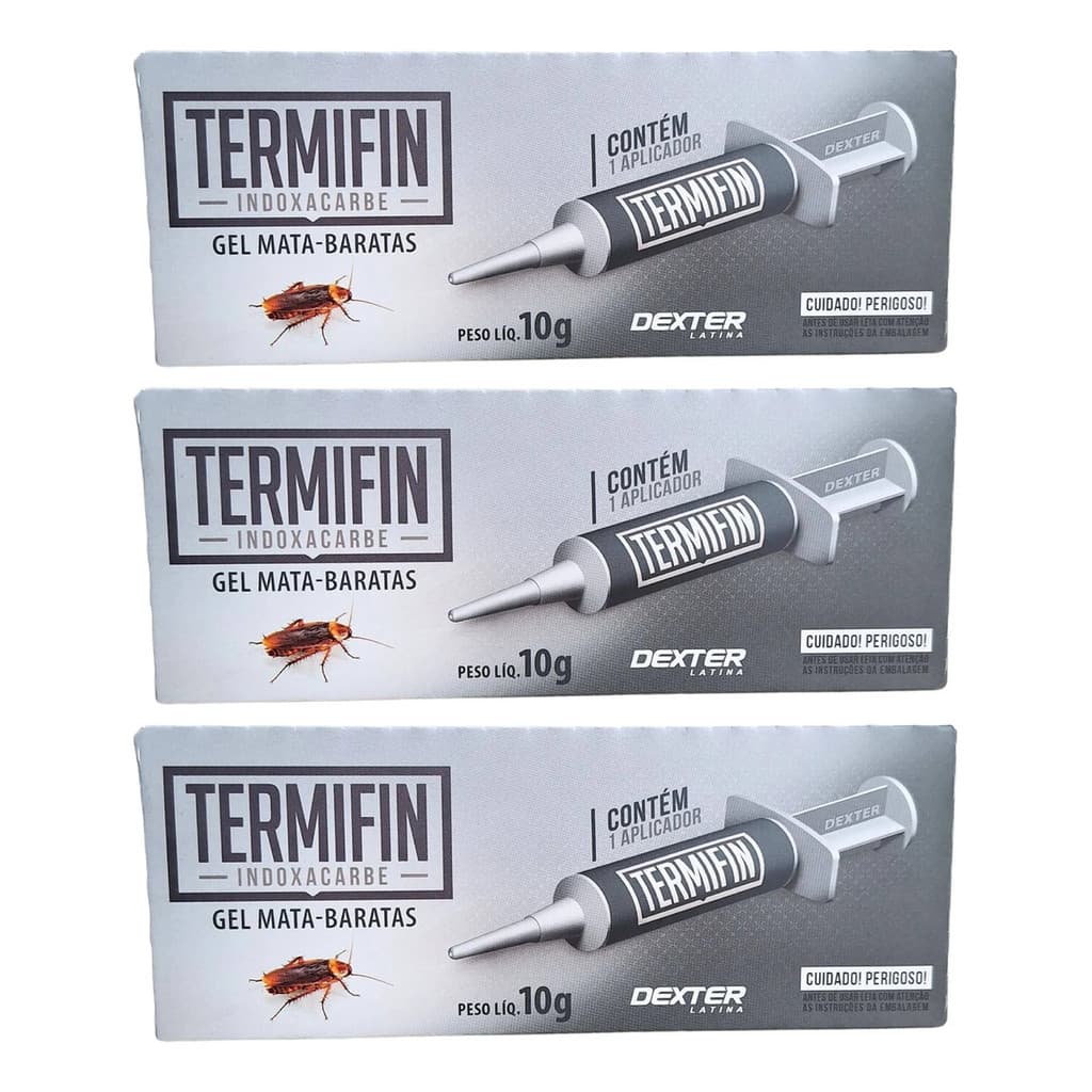 Kit 3 Termifin Gel Mata Barata 10g